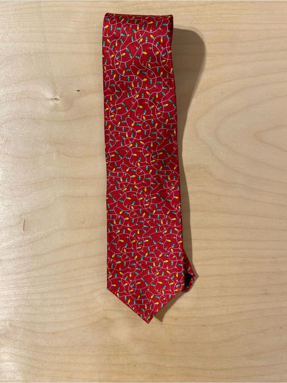 Holiday Traditions by MMG Hallmark Design Holiday Lights Pattern Men's Tie RO